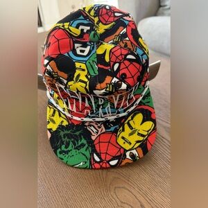 Marvel Multicolor Comic Superhero Snapback Hat